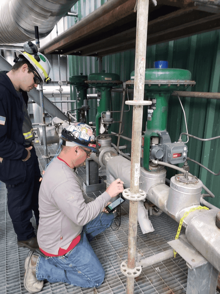 Valve Sense inspection on site