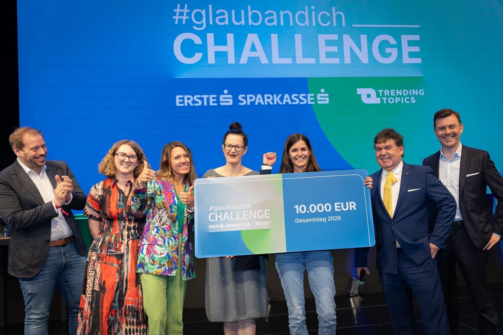 Senseven at the #glaubandich Challenge award ceremony