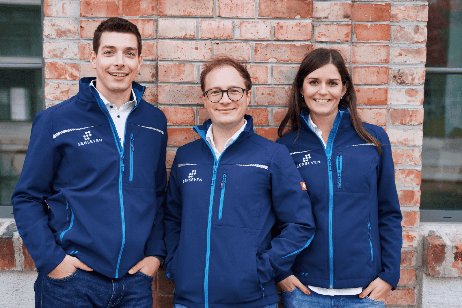 The Senseven team on site: Nikola Toljić (CTO), Michael Hettegger (CEO & Co-Founder) and Anna Grausgruber (CGO & Co-Founder)